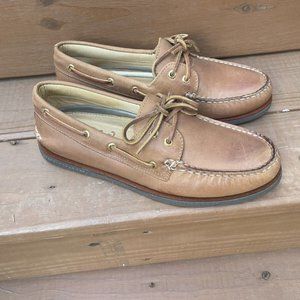Sperry Shoes Mens 10M Gold Cup 2 Eye Sahara Boat STS10467 Brown Leather Lace Up